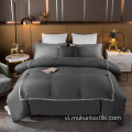 Bộ chăn bông 2 giường đơn Polyester rắn Comforter